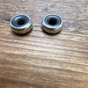 Set of 2 Trollbeads Sterling Silver Stoppers or Spacers Signed LAA